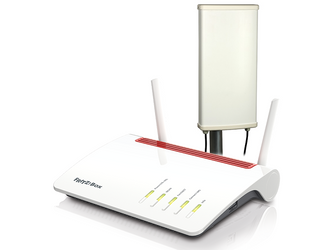 Router Wi-Fi FRITZ!Box 6890 LTE DSL WAN MESH + Antena zew LTE TRANS-DATA KPZ 8/8 + kabel 5 metrów