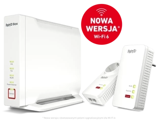 Router Wi-Fi FRITZ!Box 4060 WAN Wi-Fi 6 MESH + Adapter PLC FRITZ!Powerline 1260 (+Wi-Fi) MESH