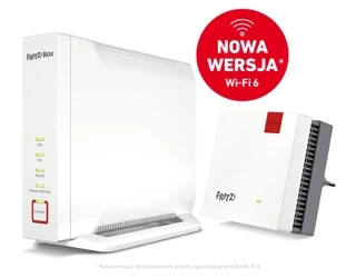 Router Wi-Fi FRITZ!Box 4060 WAN Wi-Fi 6 MESH + Wzmacniacz Wi-Fi FRITZ!Repeater 1200 AX Wi-Fi 6 MESH